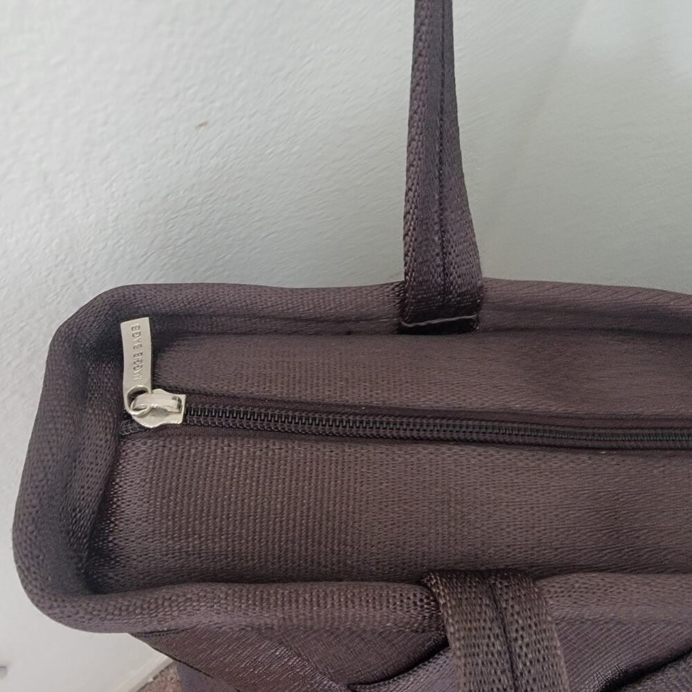 Maggie Bags Recycled Thick Seatbelt Webbing Tote Shoulder Bag Brown Purple 13x9‎ - Picture 6 of 16